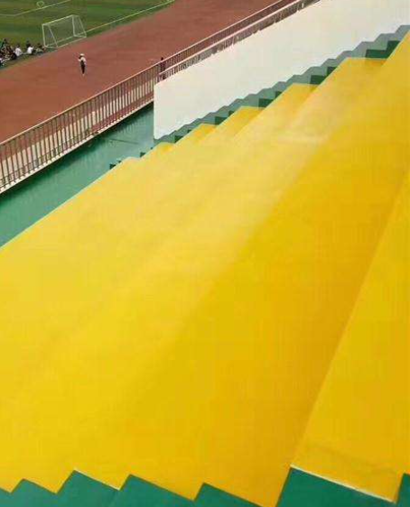镇坪球场台阶翻新修补改造